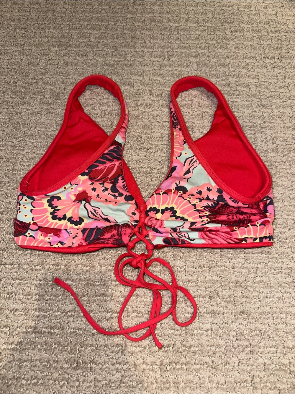 Maaji Red Tulip Reversible Bikini Top - Picture 4 of 4